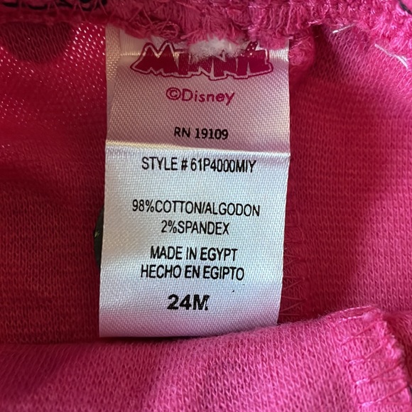 DisneyJuniorMinnie,24M,orange top& pink polka dots & minnie mouse, pants girls - Picture 4 of 5